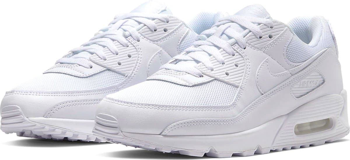 Nike Air Max 90 365 Heren Sneakers - White/White-White-Wolf Grey - Maat 40 (EAN: 0193154416640)