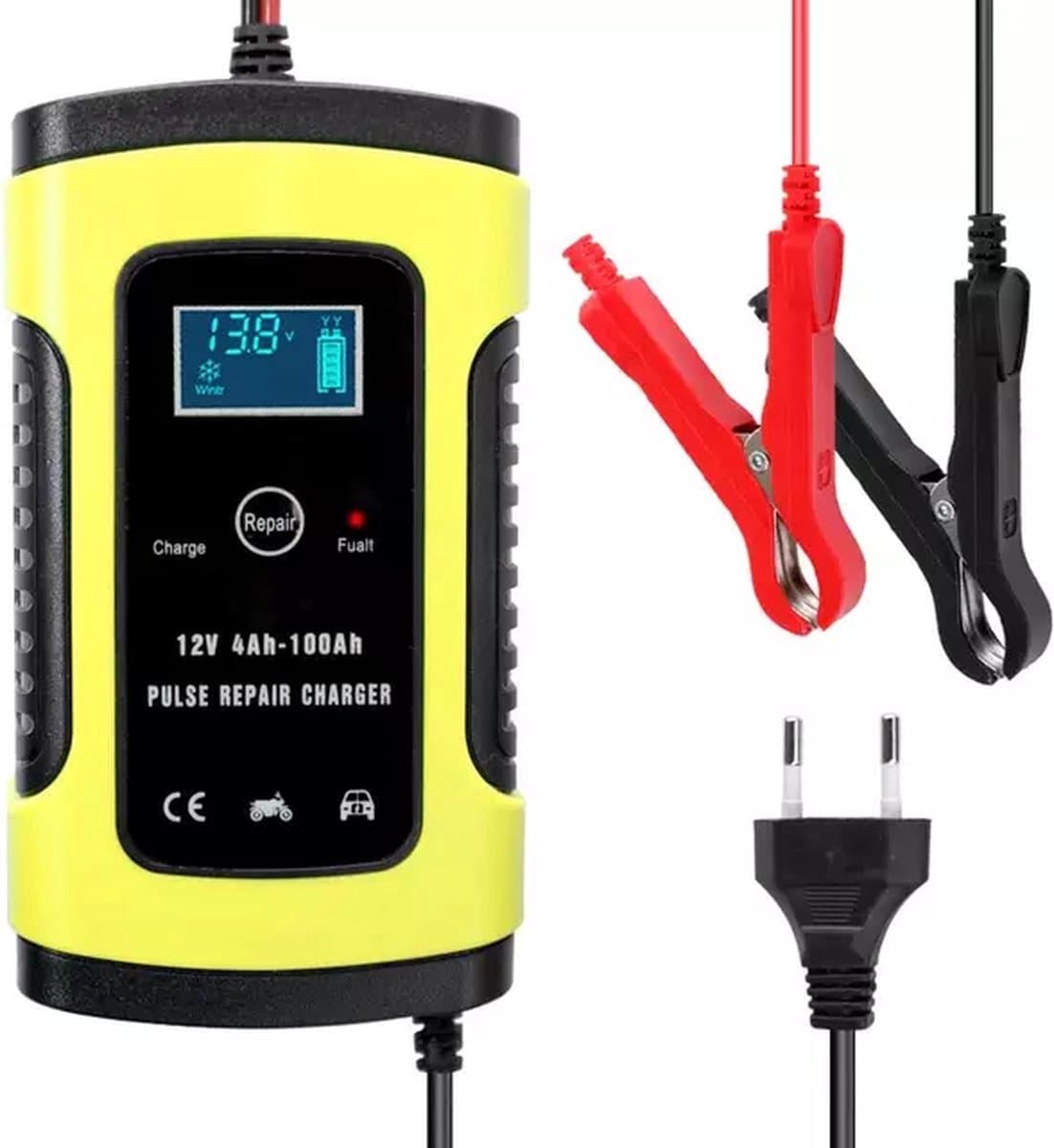 Acculader - Druppellader - Acculader voor Auto Motor Scooter Boot Camper - Reparatie Modus - 12V 6A (EAN: 8719326978932)