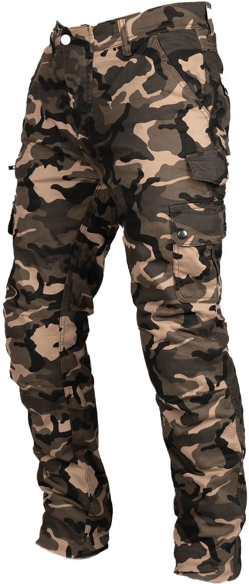 MOTOBLOUZ Motorbroek ROE Mannen Khaki Camouflage M CE-gekeurd (EAN: 3665404079303)