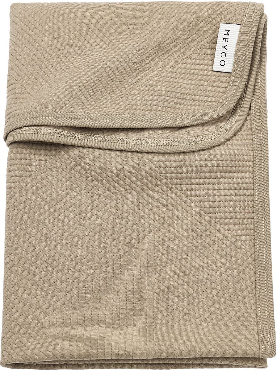 Meyco Baby Jacquard Wiegdeken - Taupe - 75x100cm - 0.5 TOG (EAN: 4054703002874): De Community Spreekt!