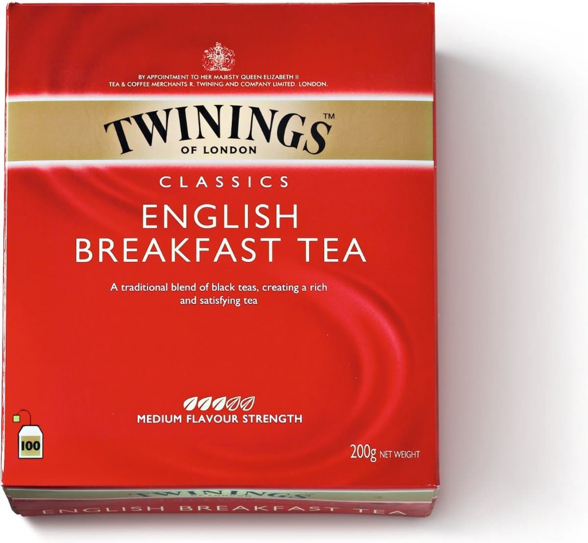 Twinings - English Breakfast Thee - 100 zakjes (EAN: 0070177025700)