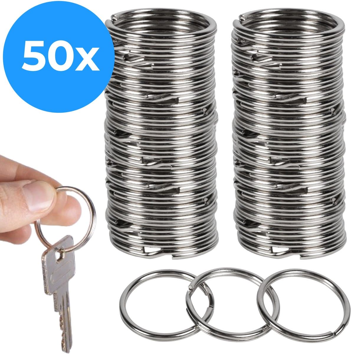 Nuvance Sleutelringen - 50 Stuks - 30mm - RVS - Sleutelhanger Ringen - Sleutelring - Metaal (EAN: 8720986574648): Waarom ik ze heb uitgeprobeerd