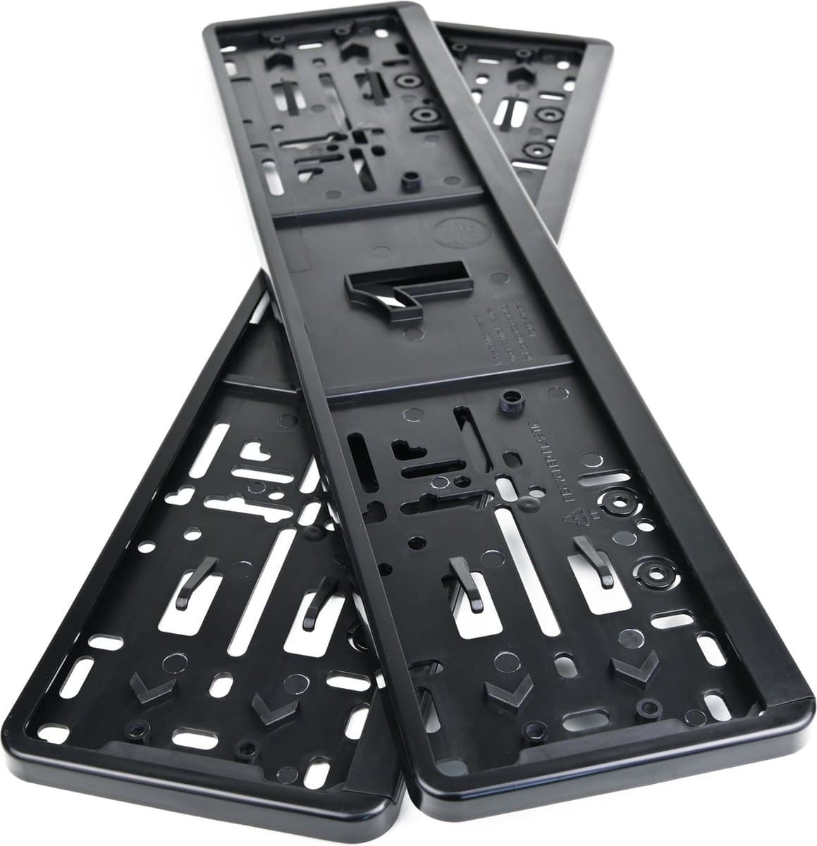 2 x Kentekenplaathouders AUTODROMO zwart voor nummerplaat van 520 x 110 mm. Set a 2 stuks (EAN: 5905255372184)