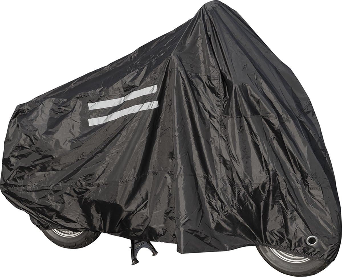 ProPlus Motor- & Scooterhoes - L 260 x H 145 cm - Beschermhoes Universeel - Waterdicht en Ademend - UV-bestendig - Inclusief Opbergtas - 2 Ventilatiegaten - Zwart (EAN: 8719946010777): 1. Waterdicht én ademend – het beste van twee werelden