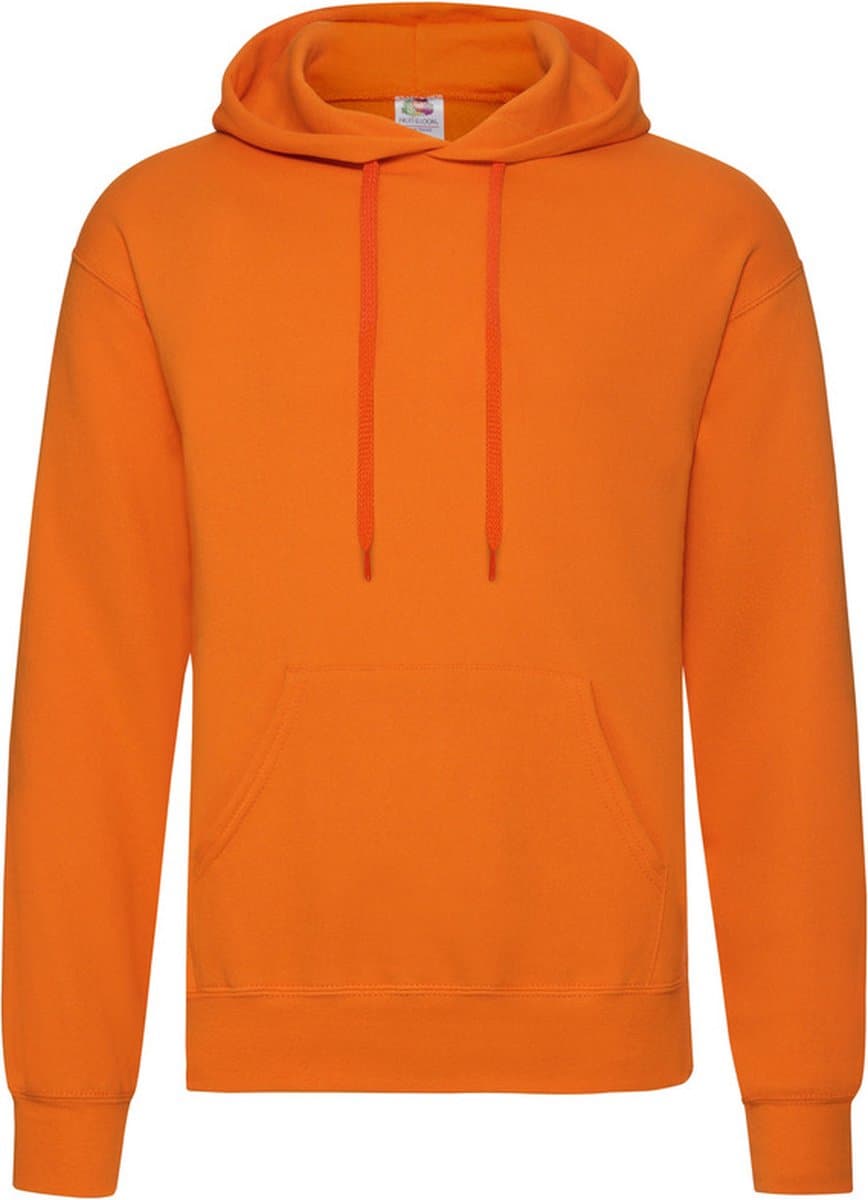 Fruit of the Loom Sweater - met capuchon - oranje - volwassenen - Hoodie L (EAN: 8720147749960)