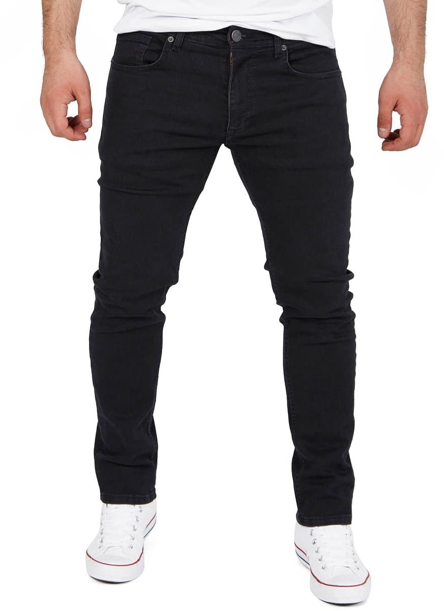 WOTEGA Heren Jeans Alistar – Katoen Stretch – Zwart – 5-pocket (EAN: 4053163705158)