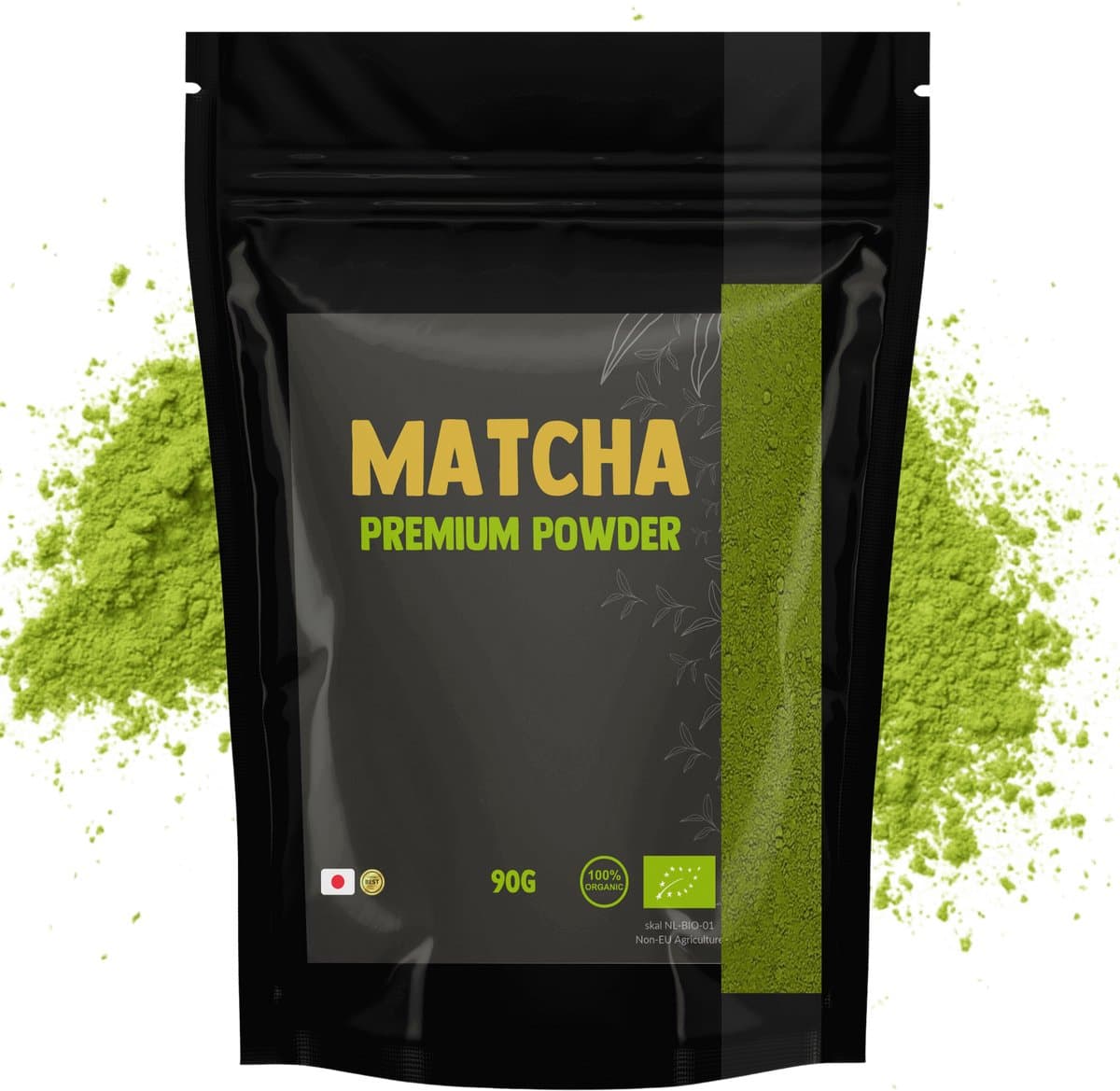 Cupplement Matcha Thee Poeder Premium 90 Gram Biologisch - Zonder Bamboe Whisk & Klopper - Culunary - Starter set - Latte - Bezem - Japan - Powder - Tea NL-BIO-01 (EAN: 8720938071034): Waarom Matcha