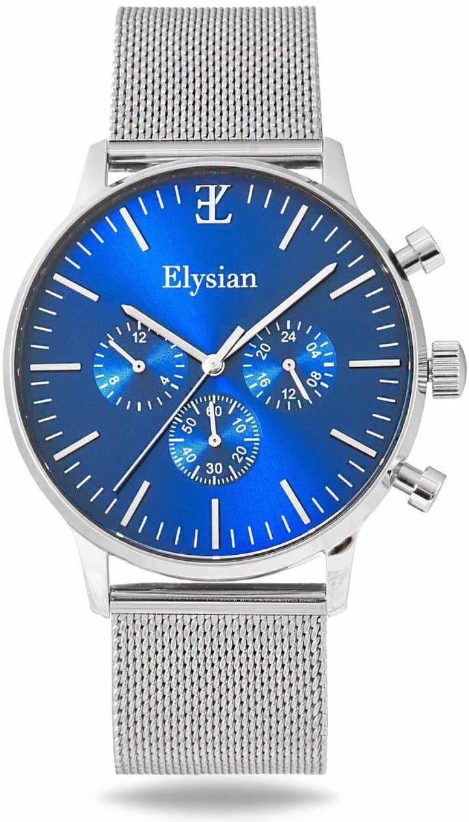Elysian Heren horloge Zilver 43mm - Mesh - Saffierglas - 5ATM Waterdicht (EAN: 5430001949391): Waarom een horloge in de mix
