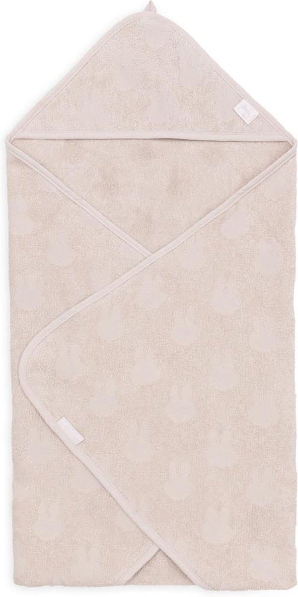 Jollein x Nijntje - Badcape Badstof 75x75cm - Baby Handdoek met Badcape, Omslagdoek, Badponcho Miffy Jacquard - Nougat (EAN: 8717329378698)
