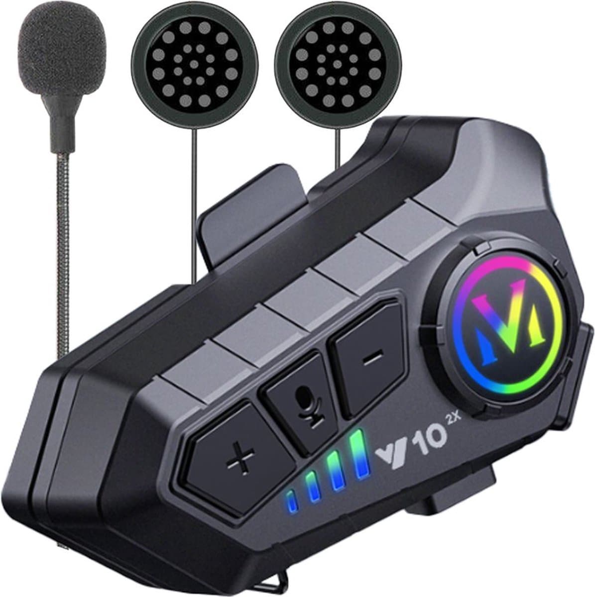 Motorhelm Headset - Headset Met Microfoon - Lange batterijduur - IPX6 waterdicht - 5.3 Bluetooth - Accessoires - Handsfree bellen (EAN: 8720892396044)