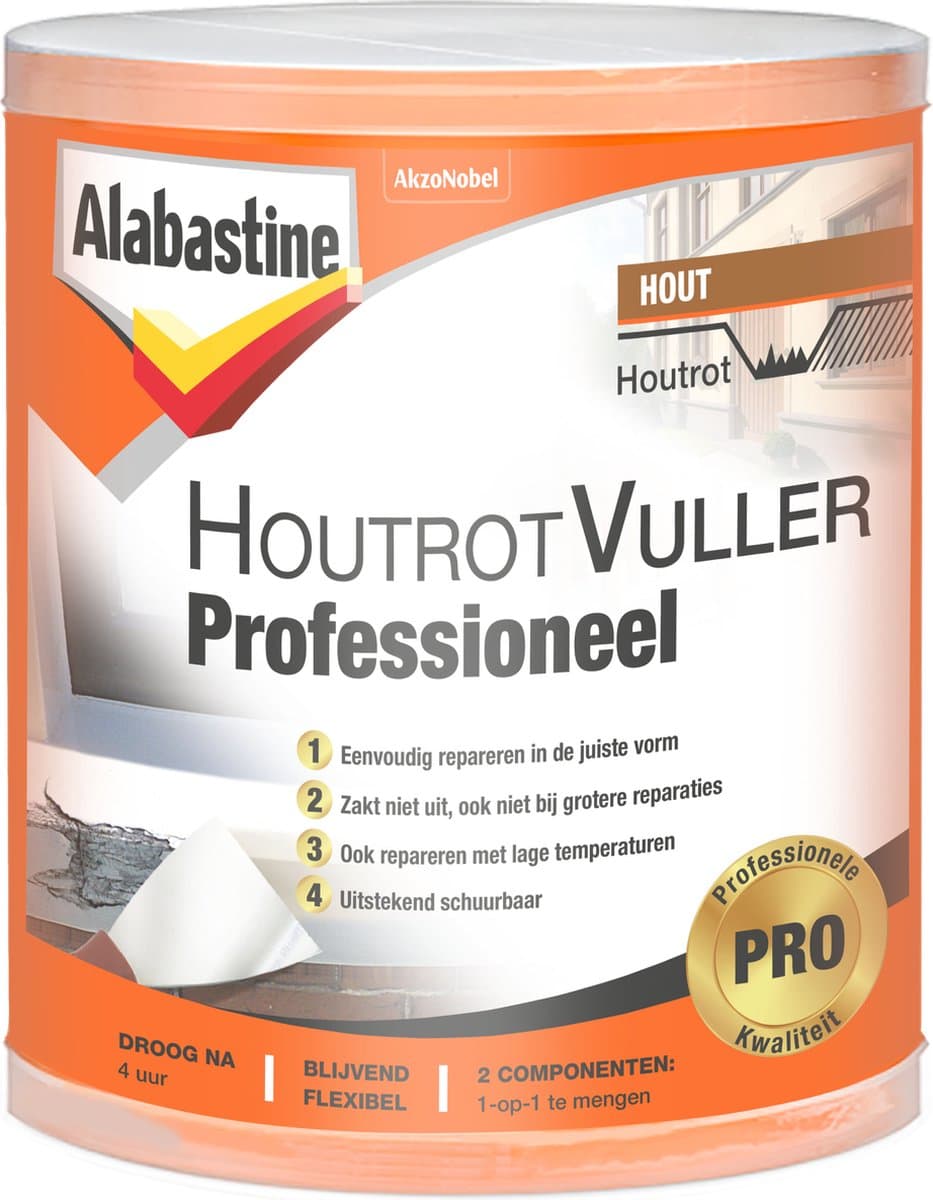 Alabastine - Houtrotvuller Professioneel - Naturel - 330 G (EAN: 8710839114435): Waarom dit spul anders is