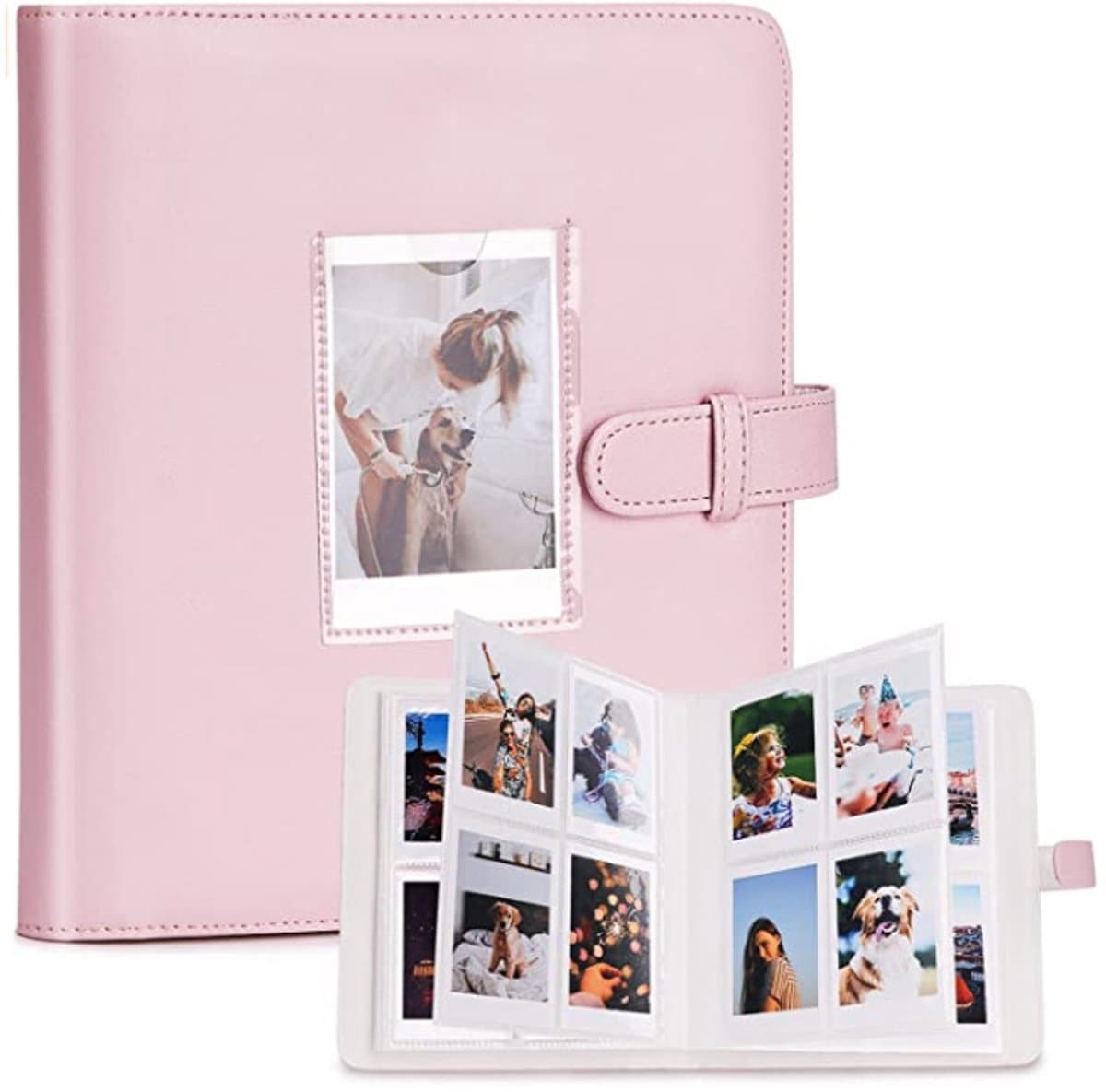 Fotoalbum - 1 Stuks - Er Passen 272 Foto's in - Foto-Opberger - Fotoboek - Mini Album - Zakfotoalbum - Fotoboek - Memo - Fotoboek Plakboek - Accessoires - Geschikt Voor Fujifilm Instax En Polaroid - Roze (EAN: 9318528334011)