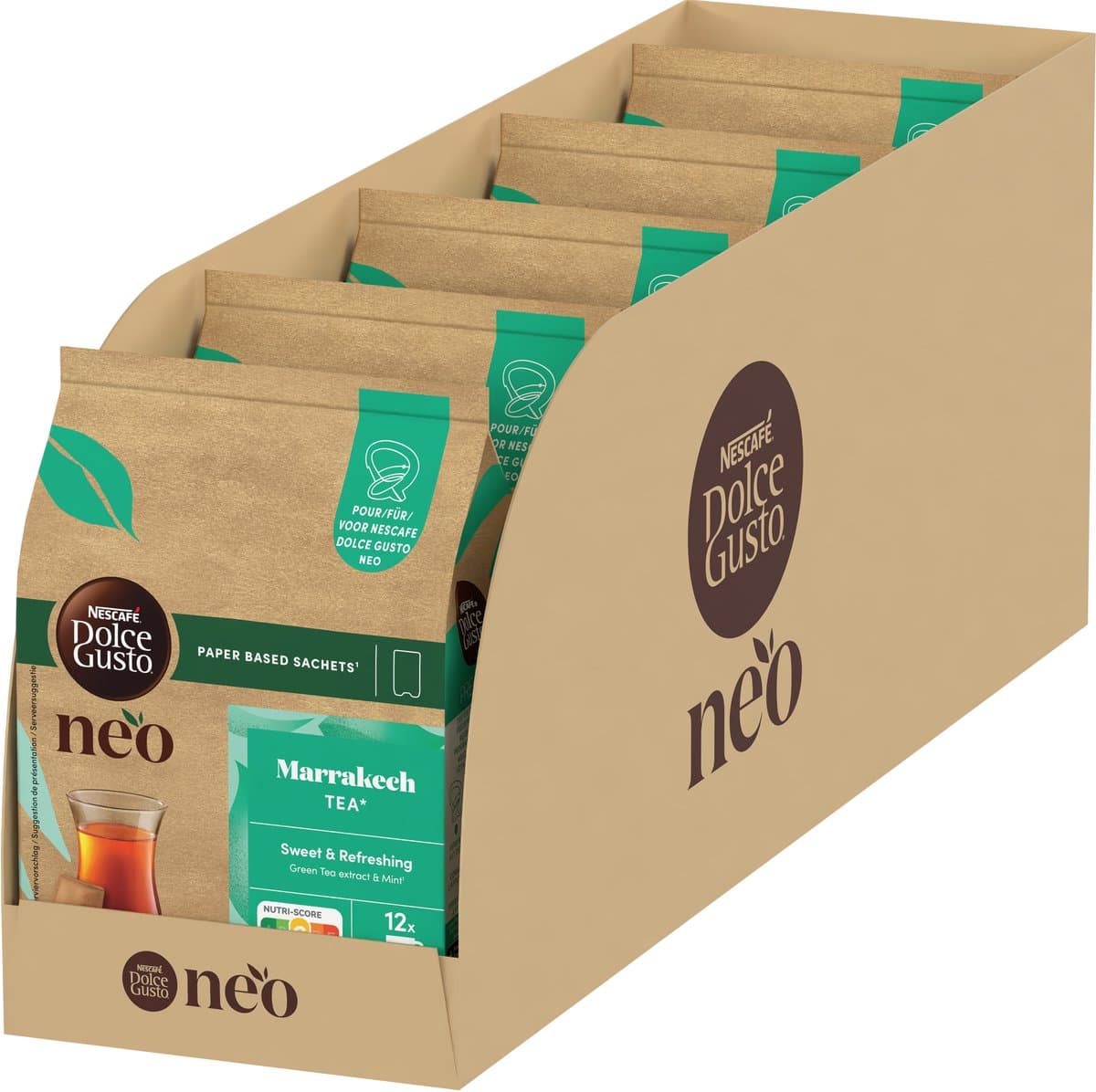 NESCAFÉ Dolce Gusto NEO sachets Marrakech Tea - 5x 12 sachets voor 12 koppen thee (EAN: 8445291562882)
