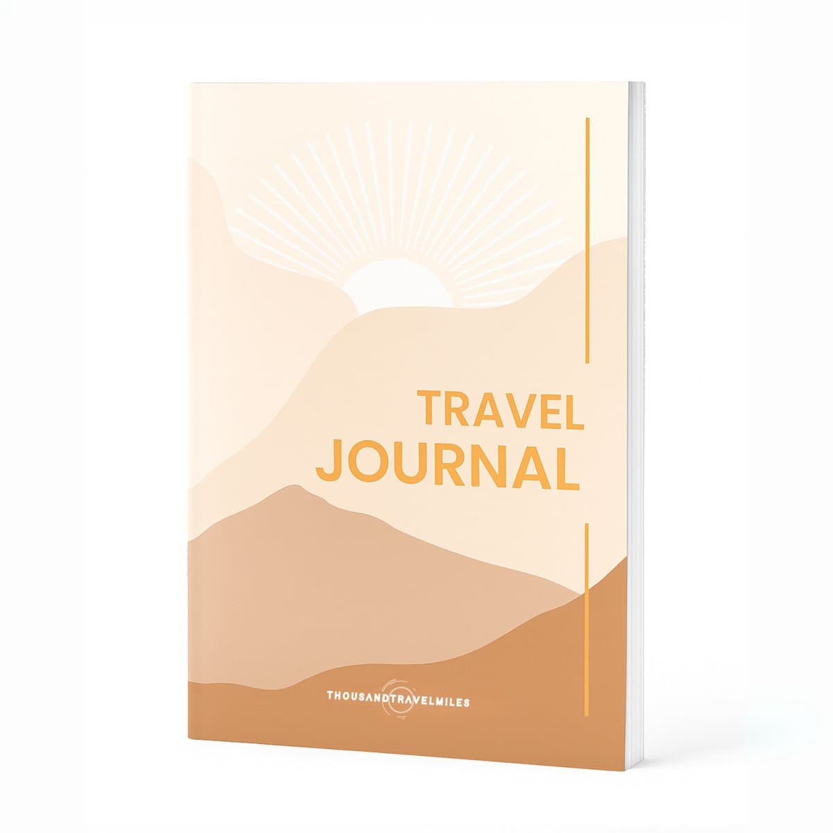 Travel journal – Reisdagboek – Vakantieboek – Travelers Notebook – Invulboek – Bullet journal – Planner – Oranje (EAN: 8720648139680): De Voegelichtige Perspectief