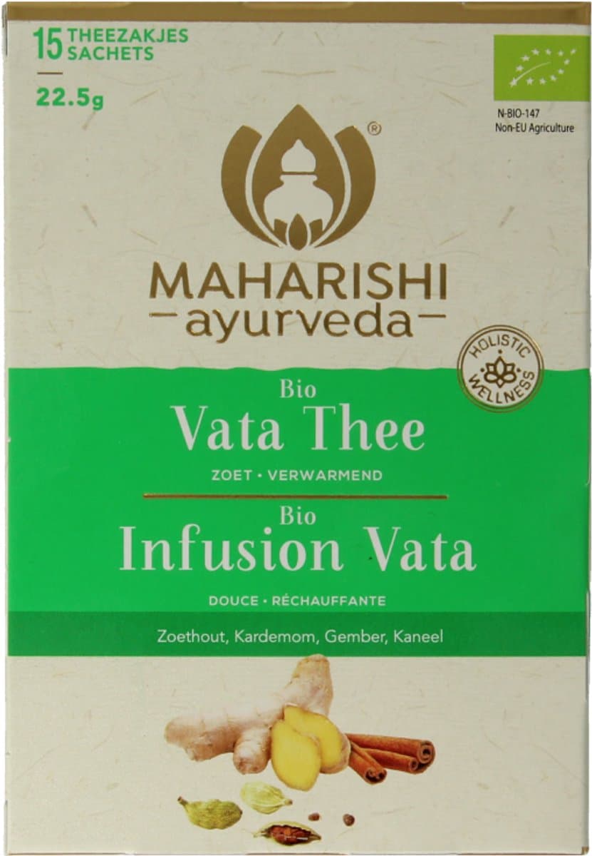 Maharishi Ayurv Vata theezakjes bio 15 Zakjes (EAN: 8713544014359)
