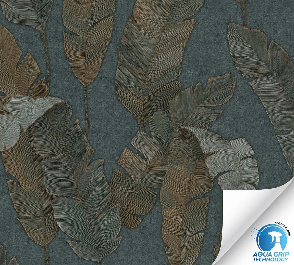 GROTE BLADEREN BEHANG | Floraal - Behangen zonder lijm! - A.S. Création WOW Designdrop (EAN: 4051315679340): Een urban jungle, maar dan zonder de gieter