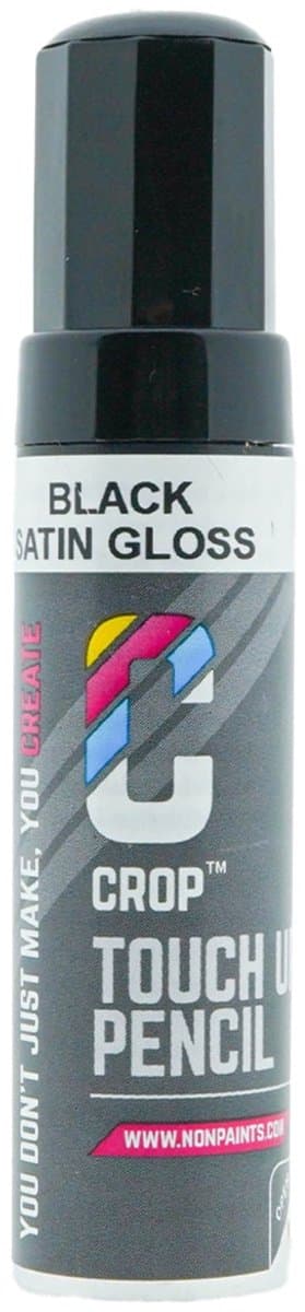 CROP Lakstift Zwart - Autolak Zijdeglans - 12ml Lak - Krassen Verwijderen van je Auto - Sneldrogend - met kwastje (EAN: 8721352056461): Eerste hulp bij kleine beschadigingen 🚗