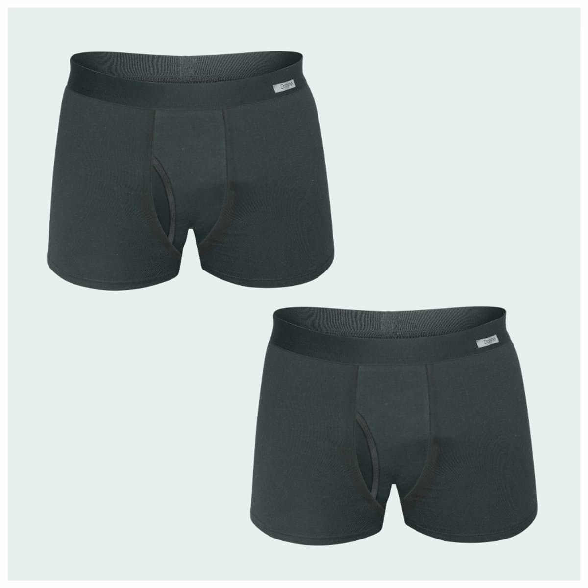 Donyna - 300 ml - 2 Pack Incontinentie Ondergoed Heren - Wasbaar - Zwart - Maat L - Ideaal voor matige incontinentie & dagelijks gebruik (EAN: 8721161975007)