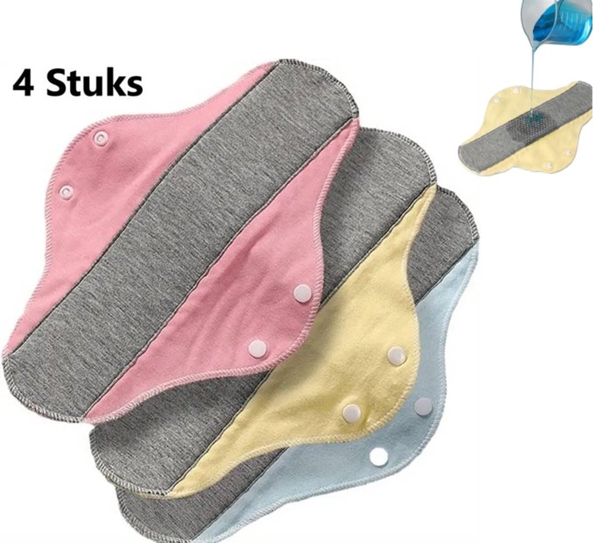 Set Van 4 Universele Menstruatie Onderbroek Pads I Menstruatieondergoed I Katoenen Sanitair Pad I Waterdichte En Lekvrije Urine Pads I Ondergoedpads Voor Ouderen I Wasbaar (EAN: 8721025538867): **Wat Maakt Deze Pads Zó Speciaal**