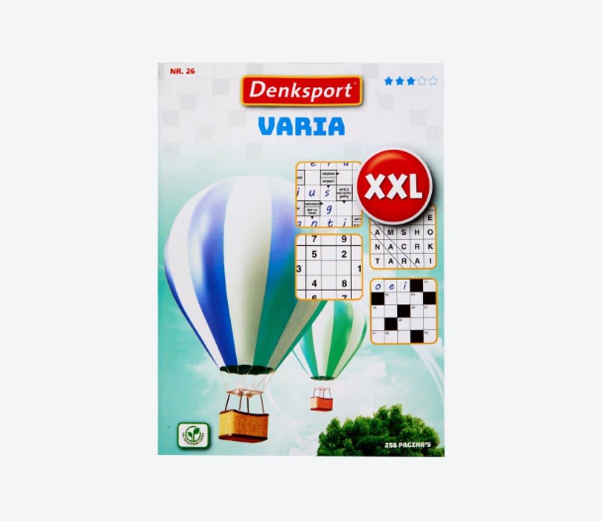 Denksport XXL Vakantieboek - Puzzelboek - Varia puzzels - En vele andere puzzels - Extra dik! Varia puzzelboek - Woordzoeker - Blokletter - Sudoku - Kruiswoord (EAN: 0000020662424)