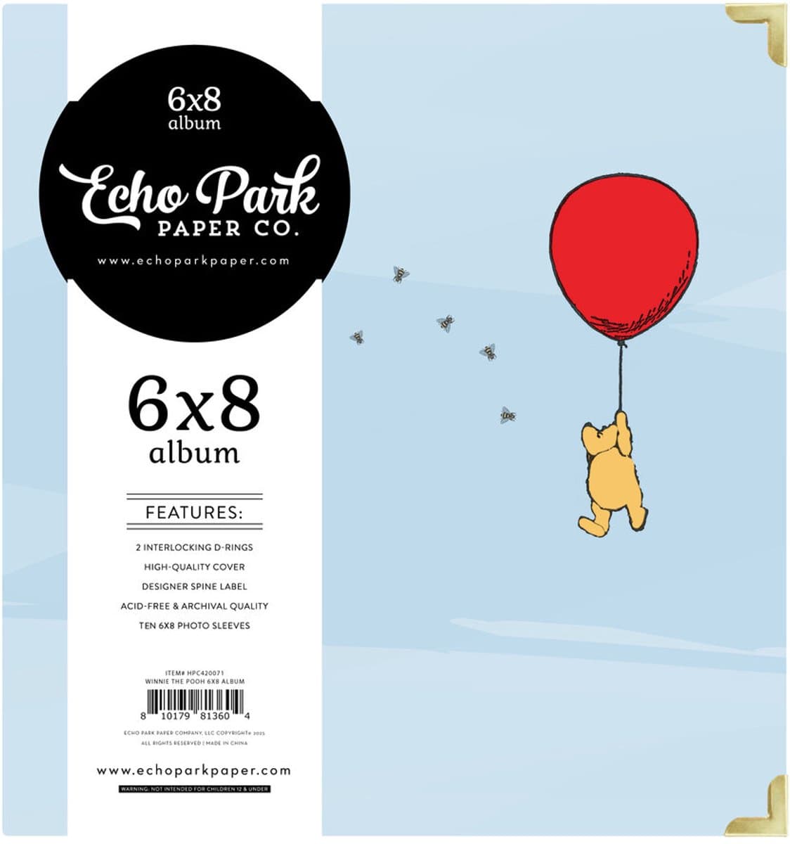 Echo Park - The House At Pooh Corner 6x8 Inch Album Baby Blocks Blue (HPC420071) (EAN: 0810179813604): Waarom ik dit album koos