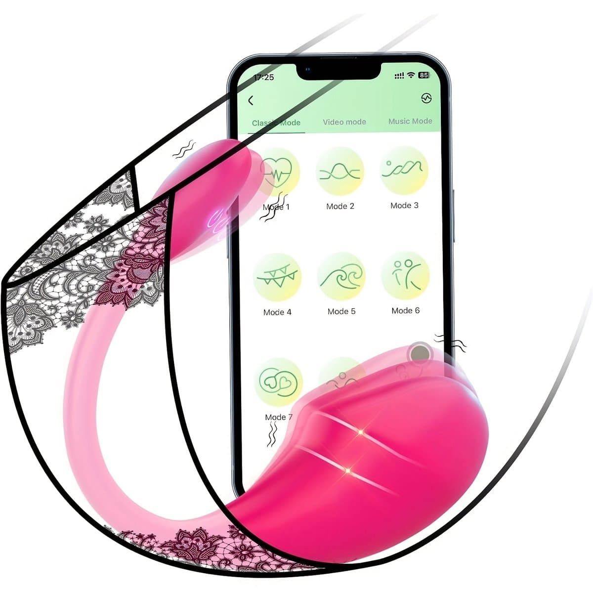 Lzwintrading Vibrators voor Vrouwen met App Control - Sex Toys voor Vrouwen Koppels - G Spot Bullet Vibrator met 10 Vibratie Standen- Clitoris Stimulator - Dildo Vibrator Realistisch - Seksspeeltjes - Erotiek - Vibrerend Ei - Anale Speeltjes (EAN:...