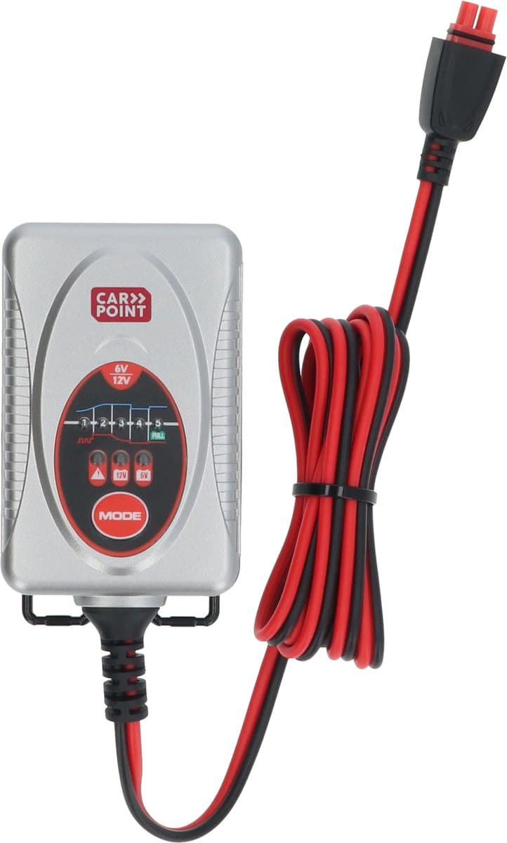 Carpoint BX-4M Acculader 6/12 Volt - Volautomatisch - Oplaadcyclus in 5 stappen - Duidelijke display - 1 Ampère (EAN: 8711293391073): 🌟 Waarom ik deze lader in huis haalde
