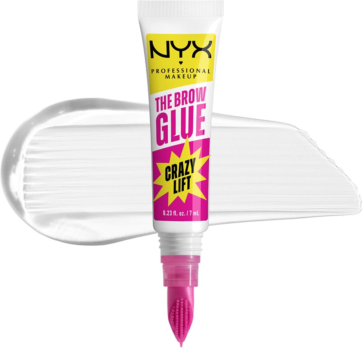 NYX Professional Make Up The Brow Glue Crazy Lift Wenkbrauwgel - 24 uur high grip - Voor een gelifte & gelamineerde look - 1ST (EAN: 0800897271541): De "Laminated Look" zonder de salon-prijs 💸