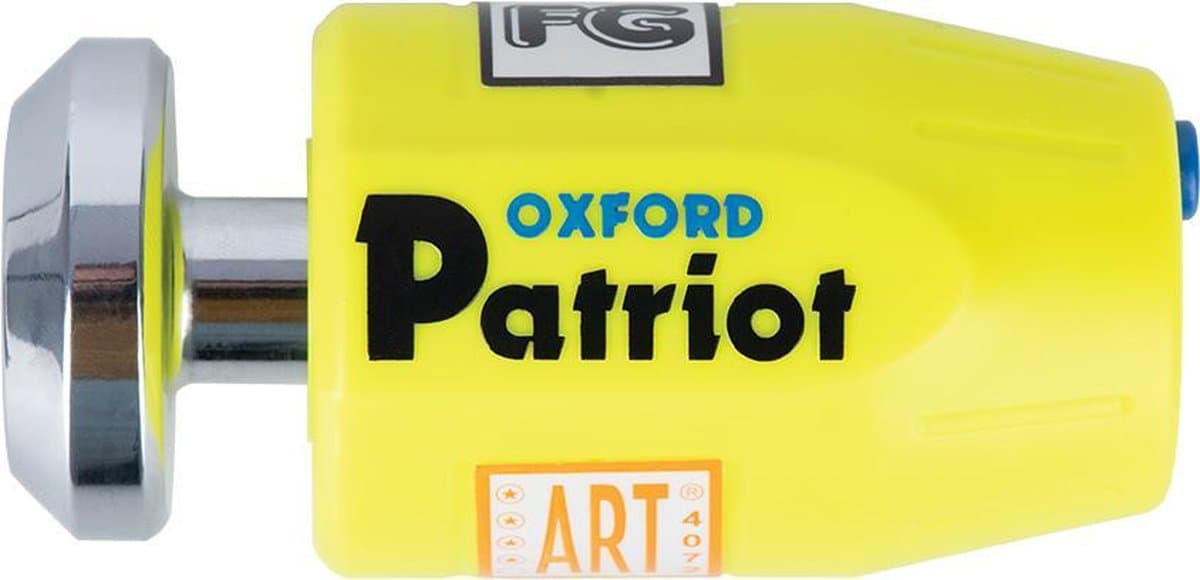 Oxford ART 4 gekeurd schijfremslot met 14mm pin en ophangbeugel - OF40 - Schijfremslot voor de Motor en Scooter (EAN: 5030009000409)