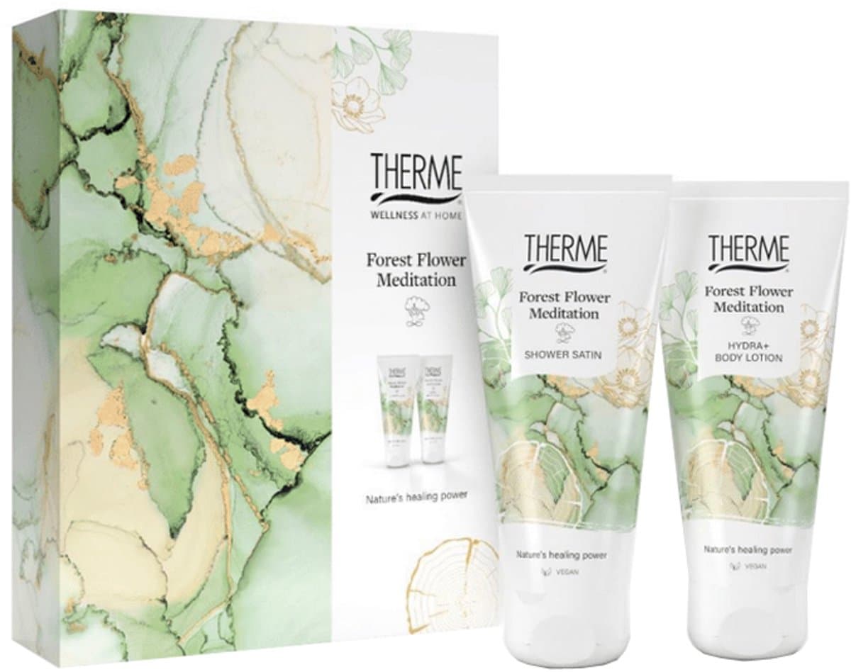THERME Forest Flower Mediation Classic Gift Set - Body Lotion 200ml/Shower Gel 200ml (EAN: 8714319264610): 🌿 Waarom ik dit setje uitkoos