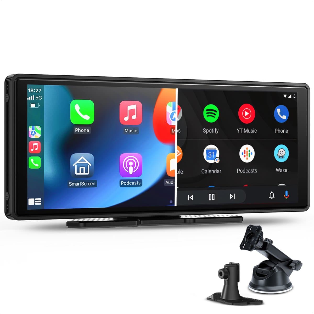 CarMe CarPlay Scherm 10 Inch - Apple CarPlay & Android Auto (Draadloos) - Touchscreen - Navigatiesysteem auto - Geschikt voor Apple CarPlay & Android Auto - Android Auto scherm (EAN: 8720938415197): Eerste indruk alsof je thuis een nieuwe lamp oph...
