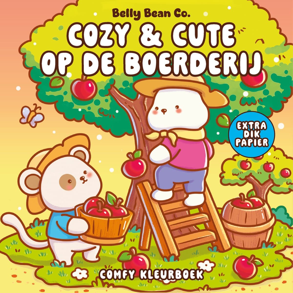 Belly Bean Co. 1 - Cozy & cute op de boerderijComfy kleurboek (EAN: 9789000404049): Boerderij-chillen zonder stress 🐓🐖