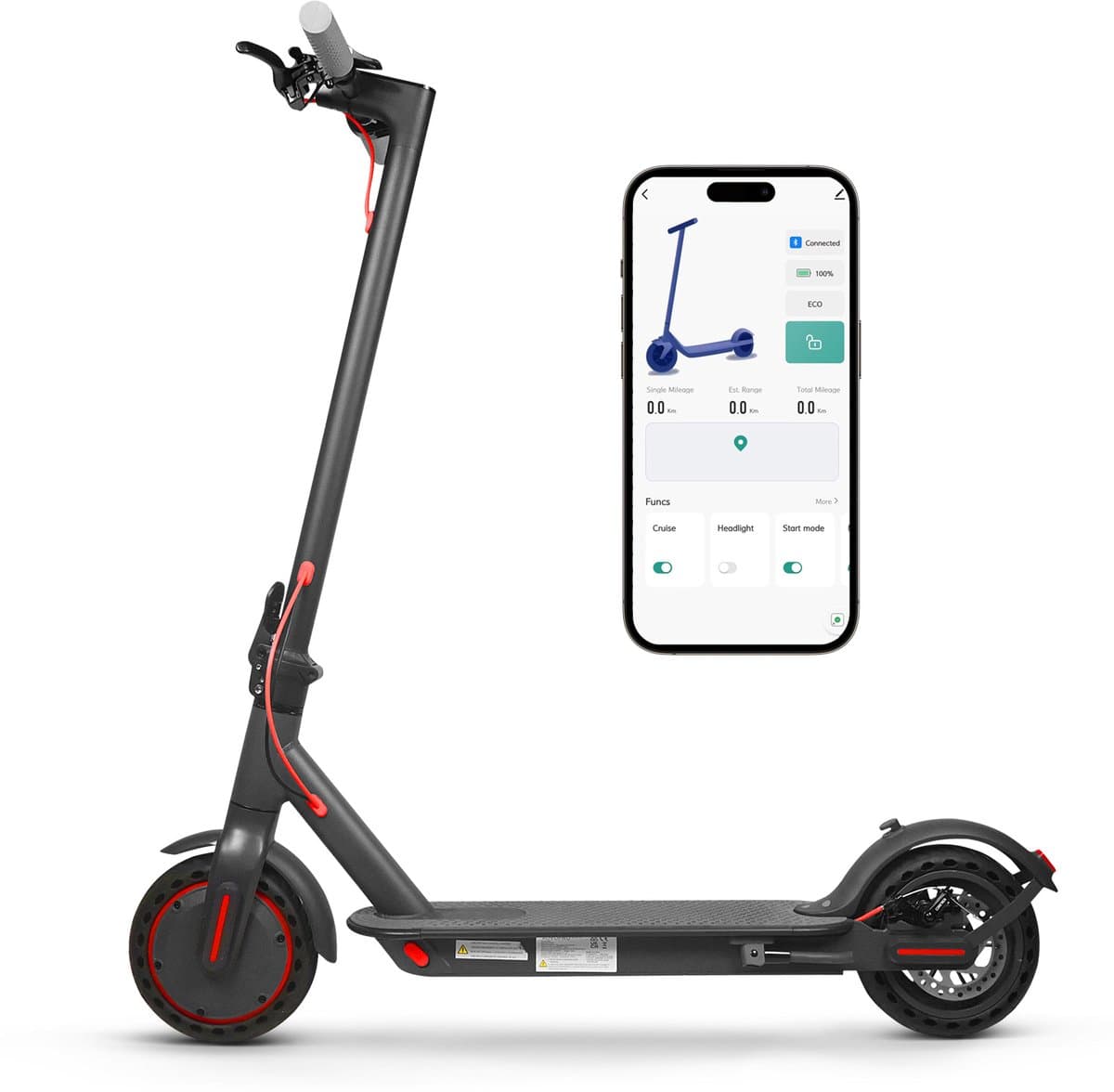 JUICEASE TUYA Elektrische Step met App – 250W – 25km/h – 36V 10.5Ah– 25km – 8.5‘’– Opvouwbaar – Voor Volwassenen (EAN: 0784196669554): Eerste indruk zo van ‘mét’ naar mét