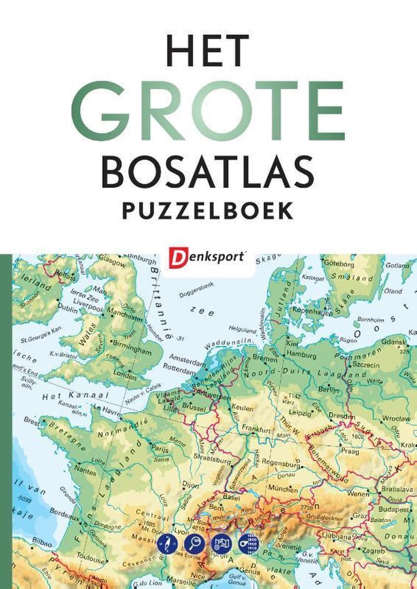 Denksport Het Grote Bosatlas Puzzelboek (EAN: 9789492911797)