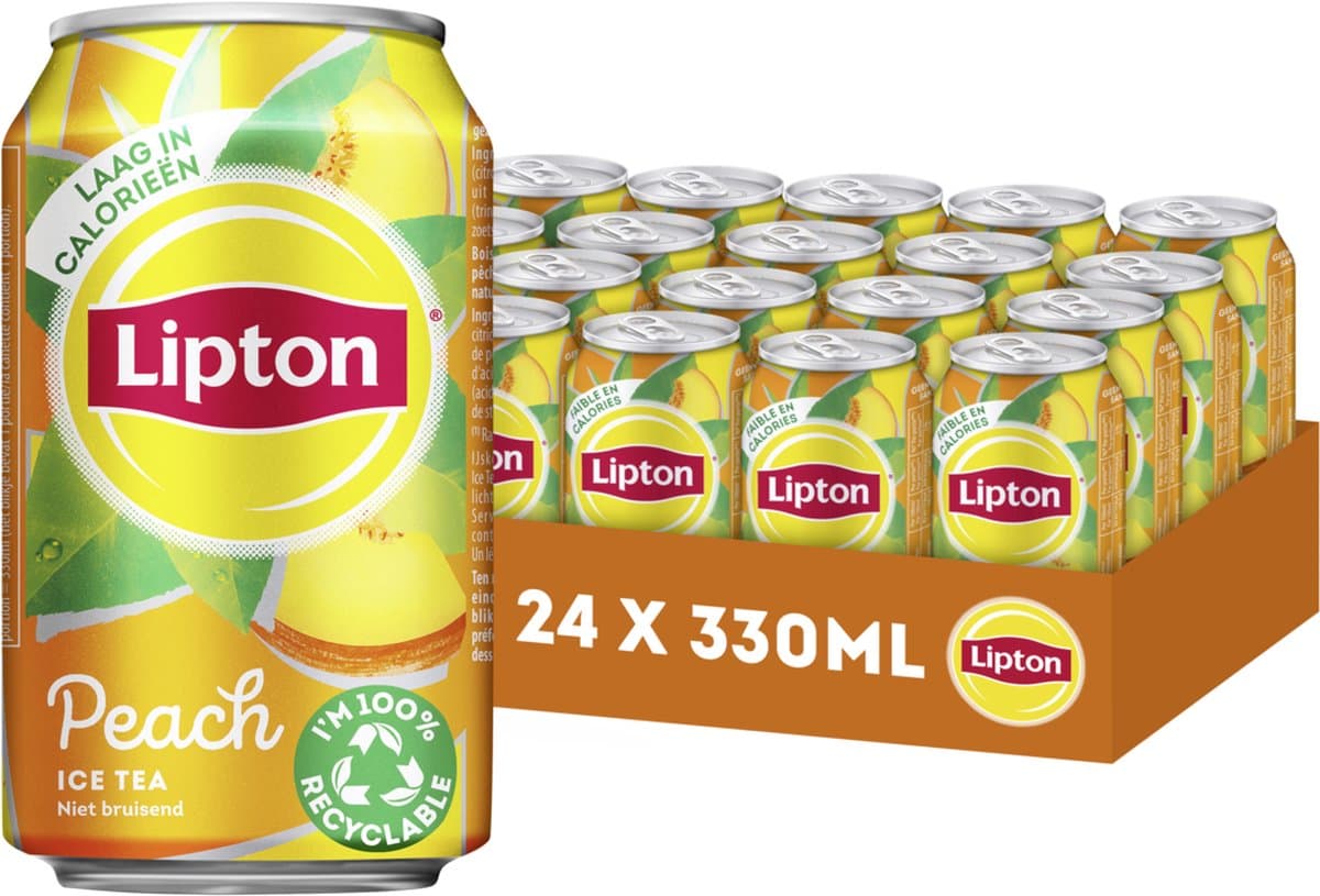 Lipton Ice Tea Peach - 24 x 330ml - Voordeelverpakking (EAN: 8711200175444)