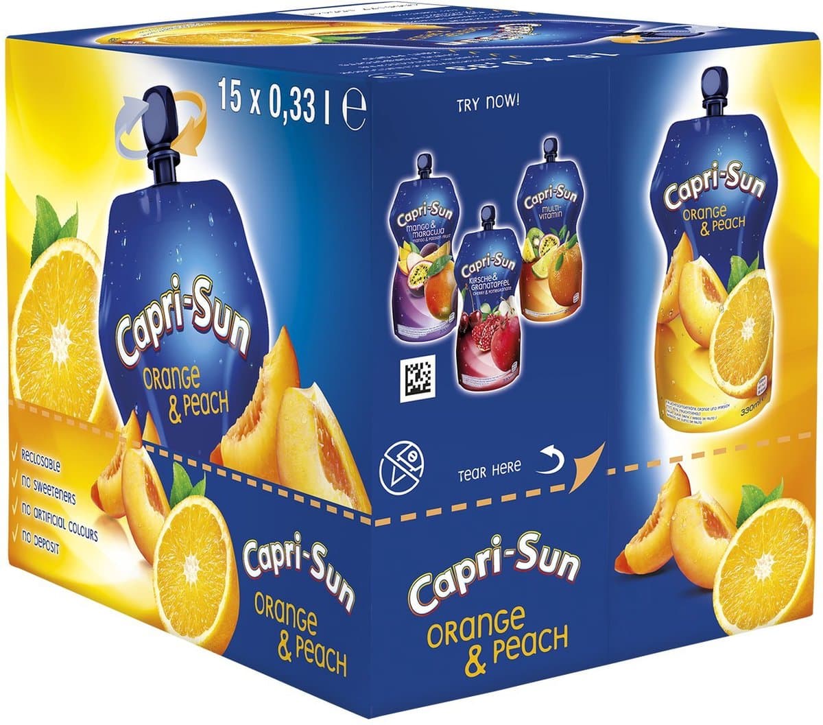 Capri-Sun - Orange & Peach - 15x 330ml (EAN: 4000177155448)