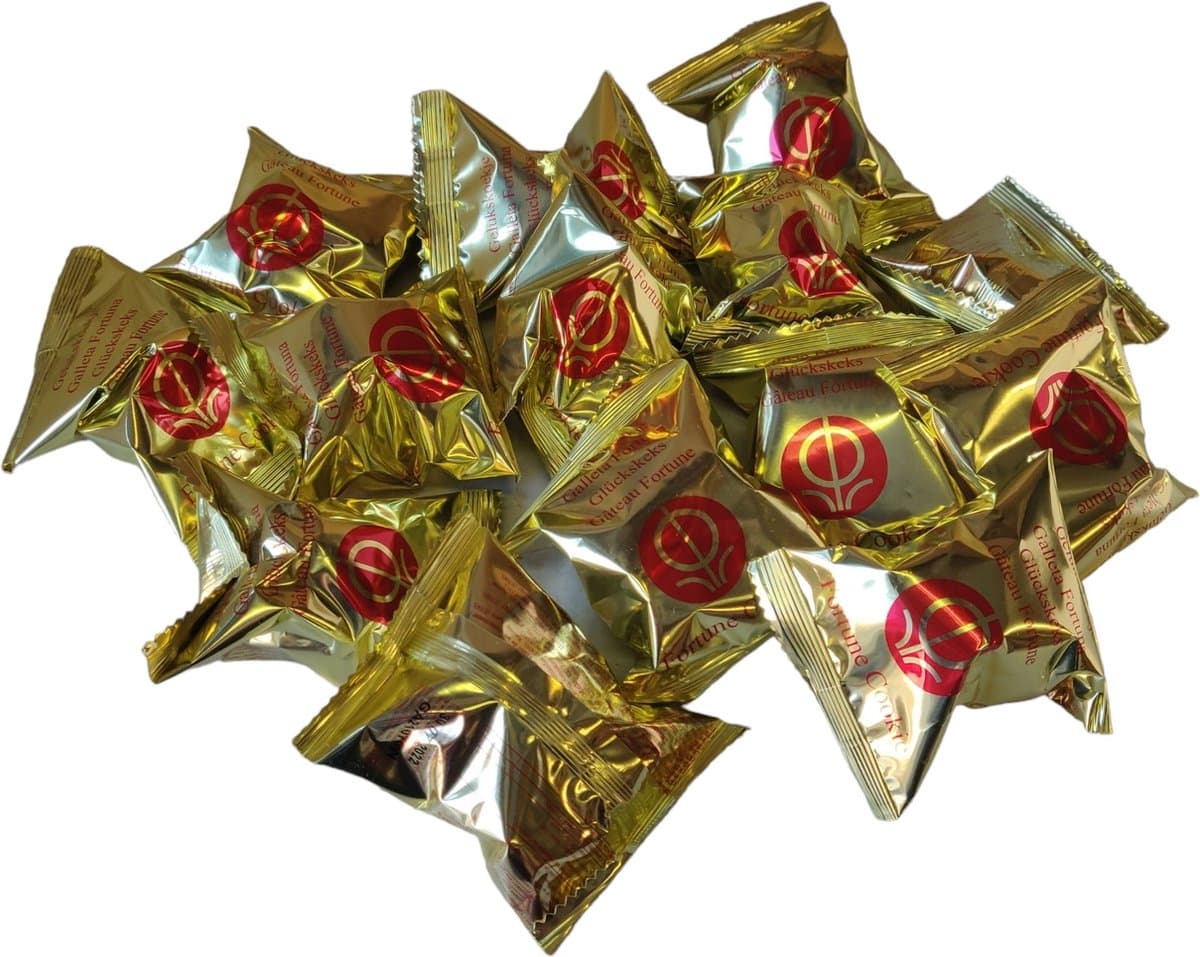 Gelukskoekjes - zak van 50 stuks Fortune Cookies (EAN: 8718561915177)