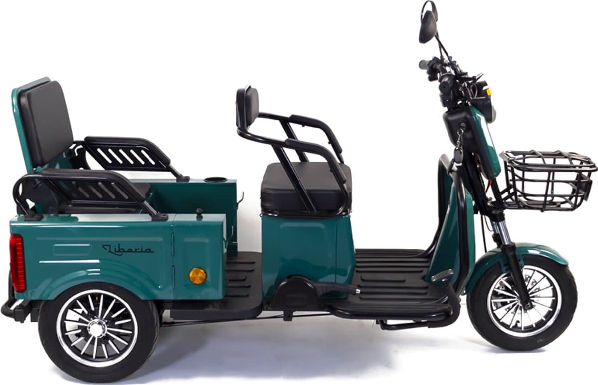 Elektrische Driewieler - Twee Zitplaatsen, 1400W Motor Eco Wielen bereik tot 48 km (EAN: 5940000012694): Een perfecte zitruimte voor de hele huis