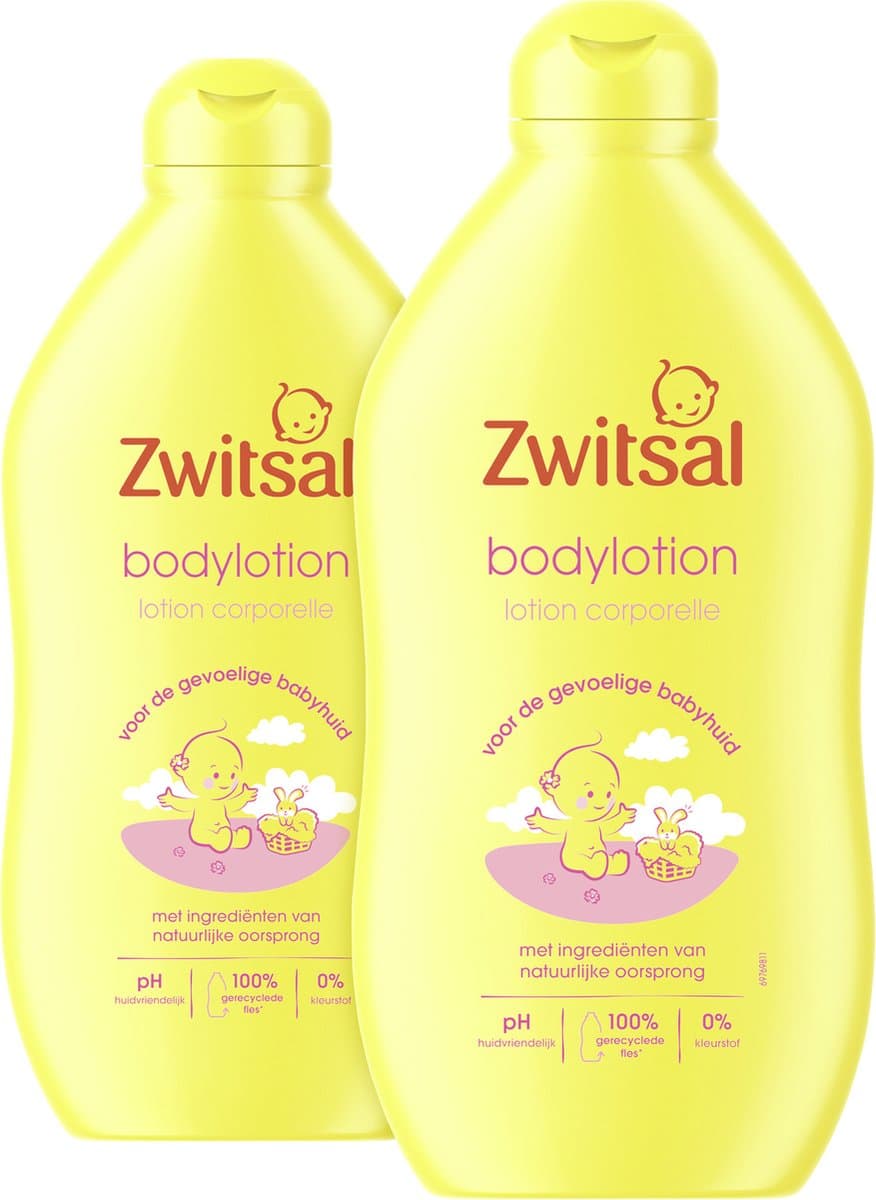 Zwitsal Baby Bodylotion - 2 x 400 ml - Voordeelverpakking (EAN: 8720182053176)