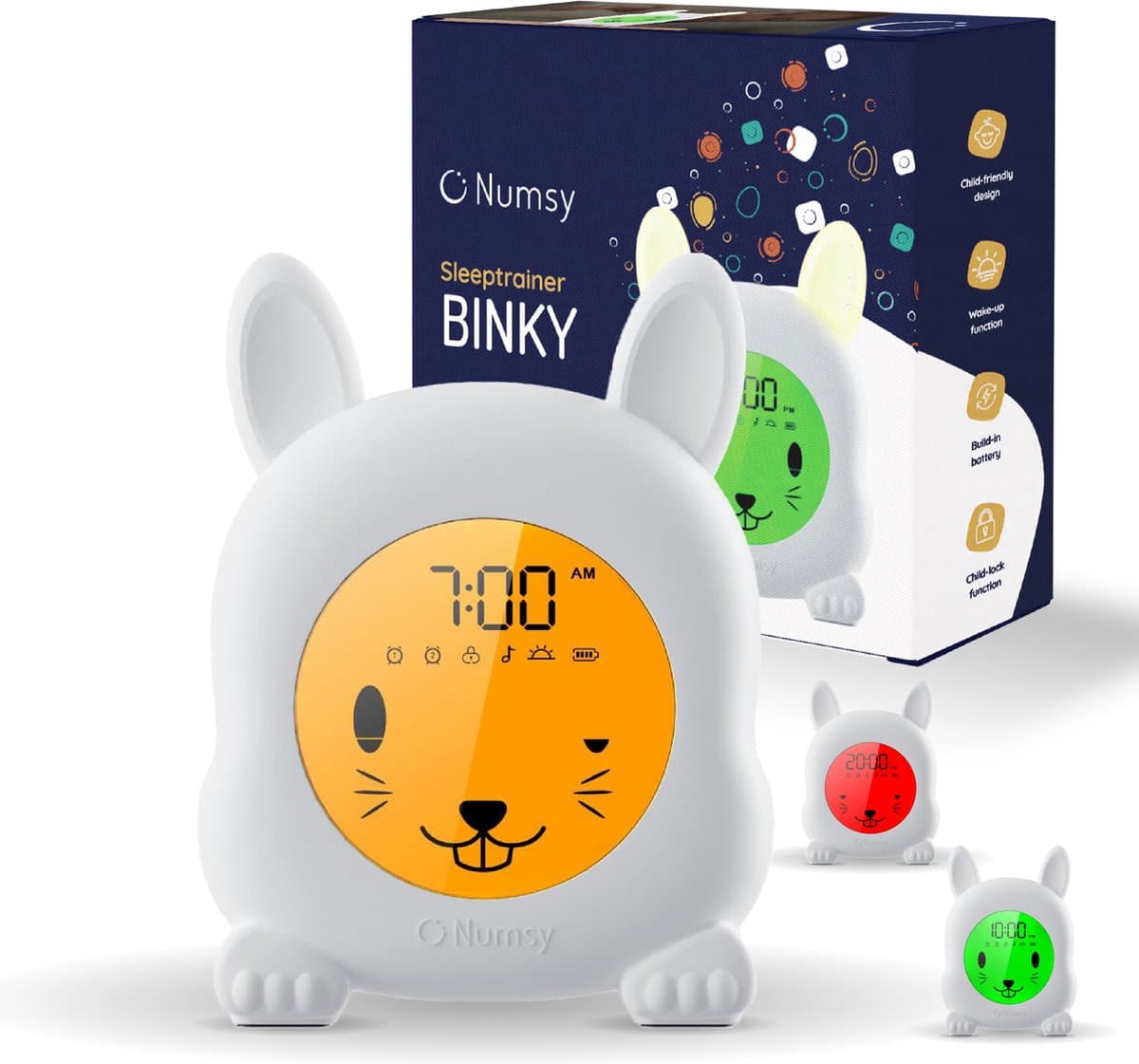 Numsy Binky Slaaptrainer Kinderen - Slaapwekker met Nachtlampje - Kinderwekker (EAN: 8719992795406): **Wat is de Numsy Binky Slaaptrainer**