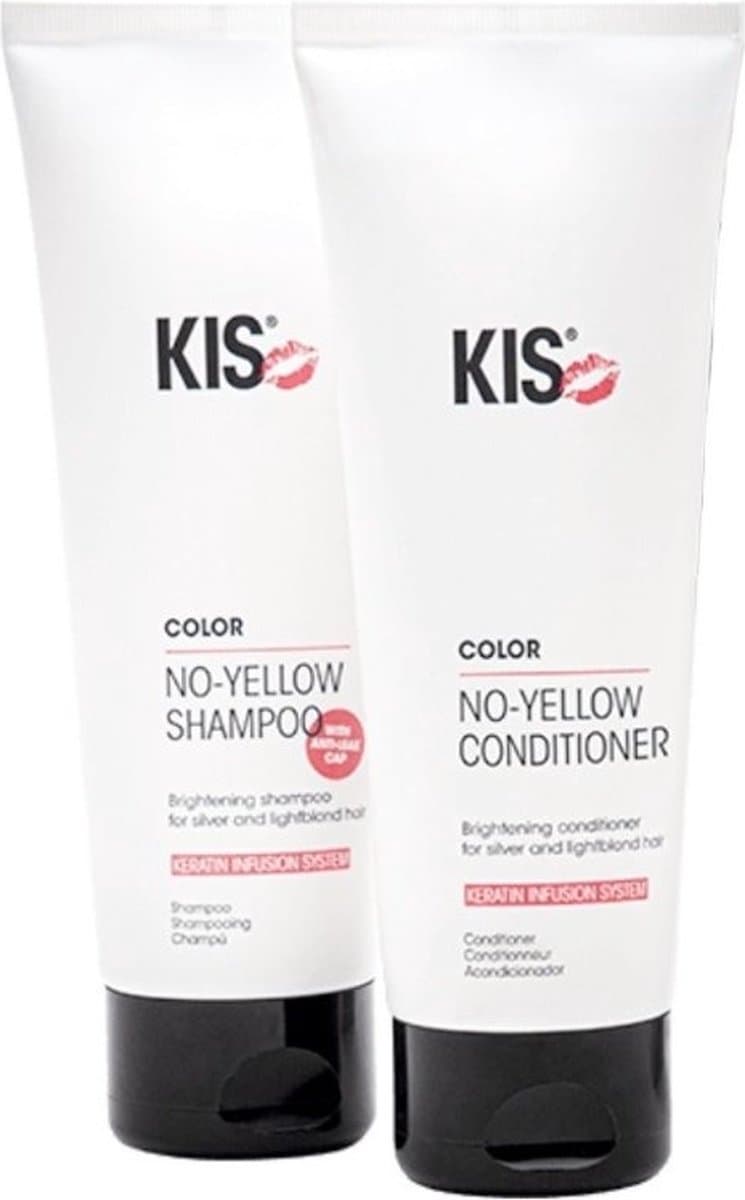KIS - No Yellow Duo Set - Shampoo & Conditioner - 2x250ml (EAN: 2875393845525)