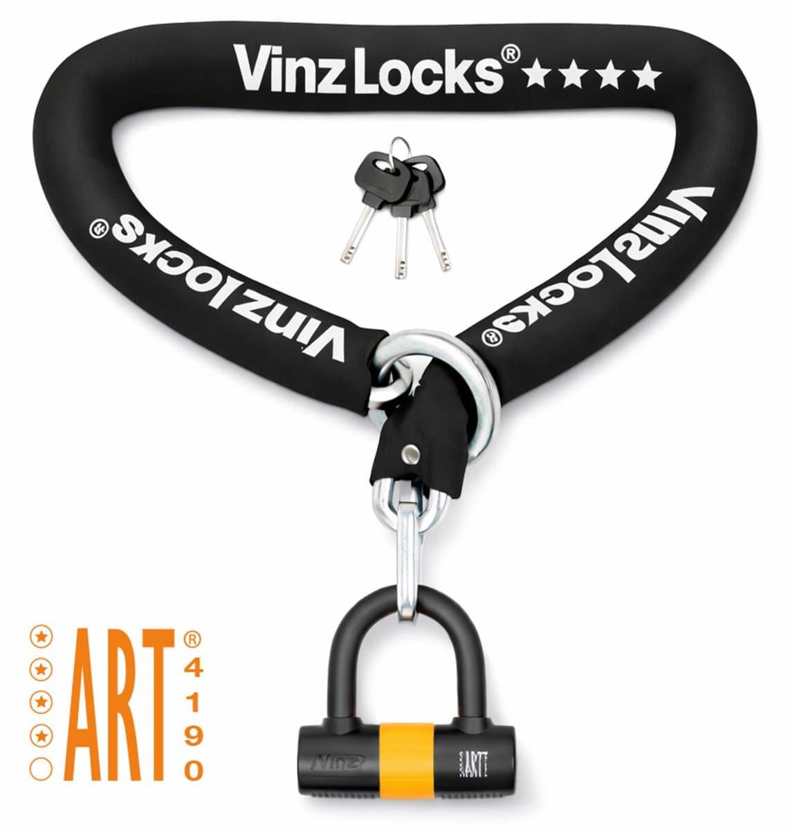 VINZ Trivor ART 4 Kettingslot - Scooterslot / Motorslot - ART 4 Slot Motor, Scooter & Fiets - 120cm (EAN: 8719189293999): **Wat Vindt Mijn DIY-Community**