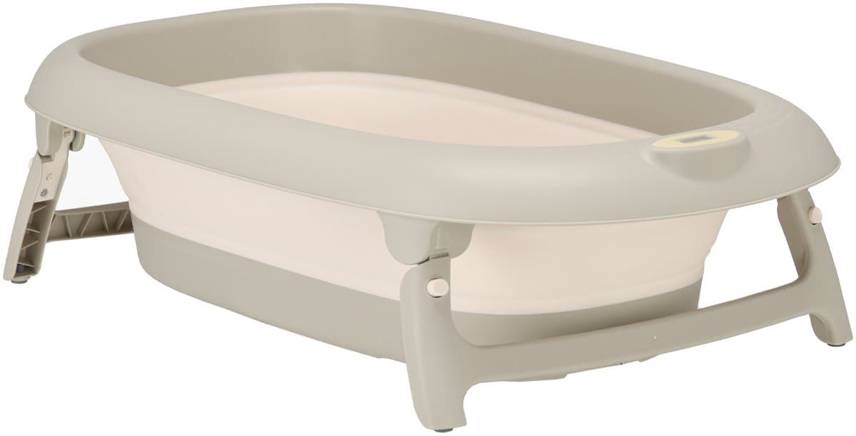 Opvouwbaar Babybad met Thermometer - Peuterbadje - Babybadje- Babyspullen - Babybadje met standaard - baby bad - Kinderbadje - Babyspullen - Baby bad set (EAN: 8721516069399)