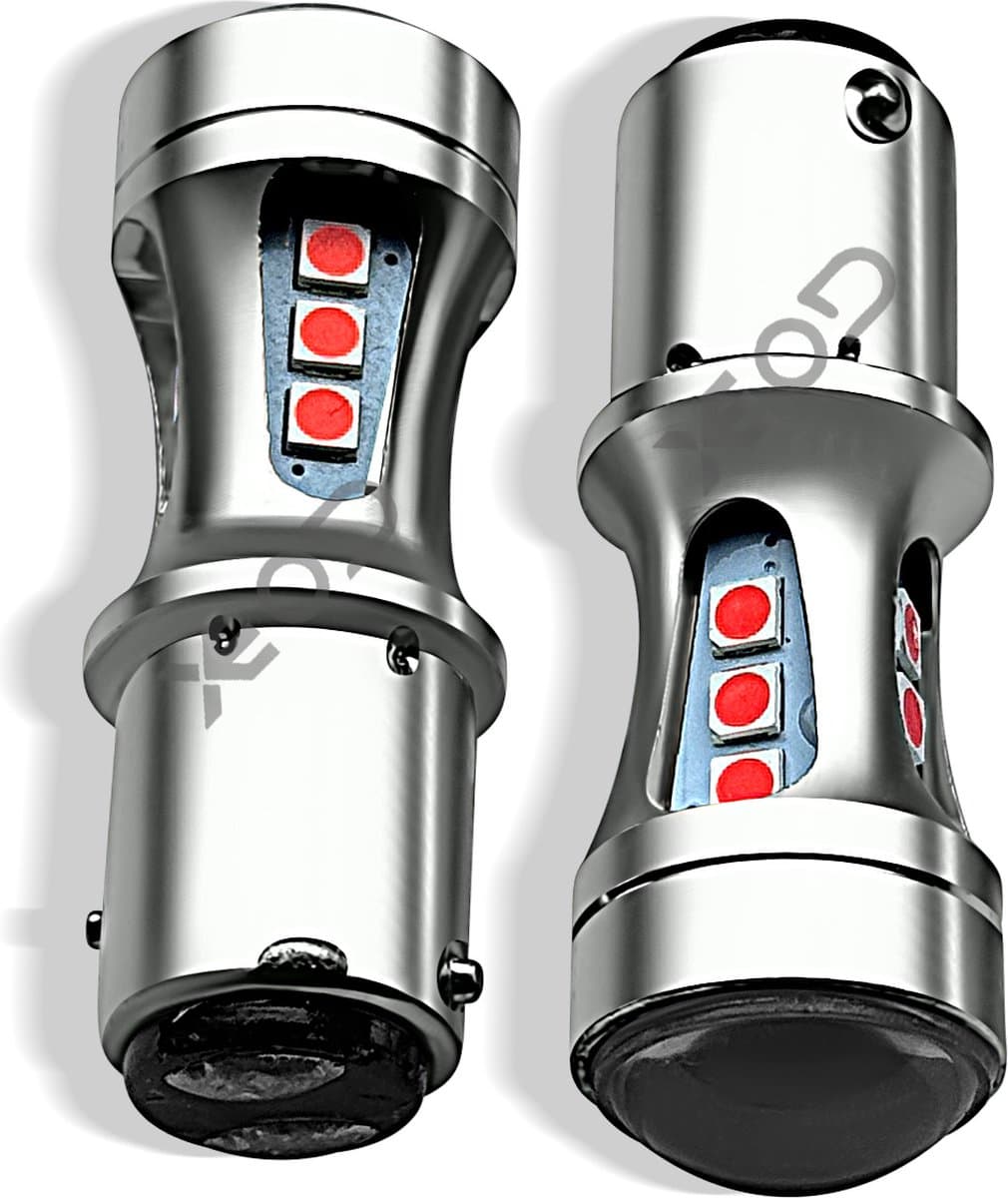 XEOD Pro Line Lampen set – P21/5W BAY15D 1157 LED – Rood licht canbus - Interieurlicht - Achterlicht - Ambiant light – 2 stuks (EAN: 8720849864251)