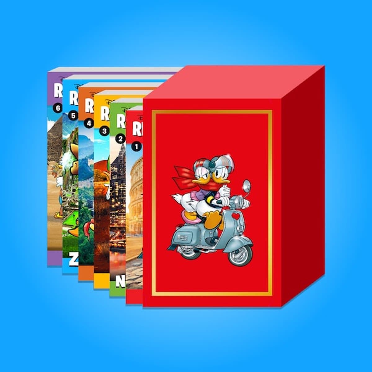 Donald Duck Wereldreis Pocket Box - Box met 6 Wereldreis Pockets (EAN: 8710841550221)