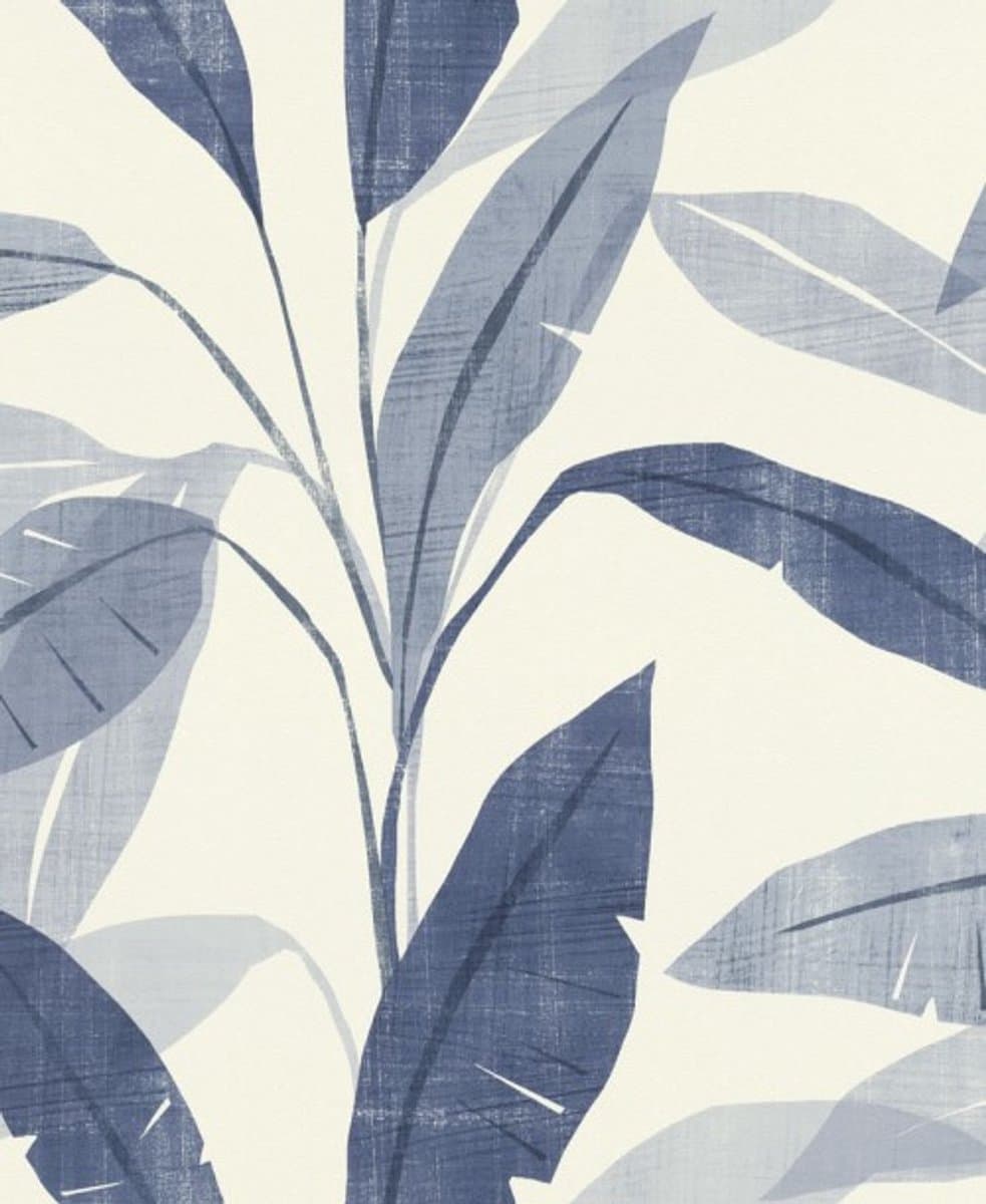Rasch 407532 Vliesbehang Wit Blauw – Landelijk Bladeren Patroon – 0,53x10,05 m (EAN: 4000441407532): Waarom dit behang een blijvertje is 🌿