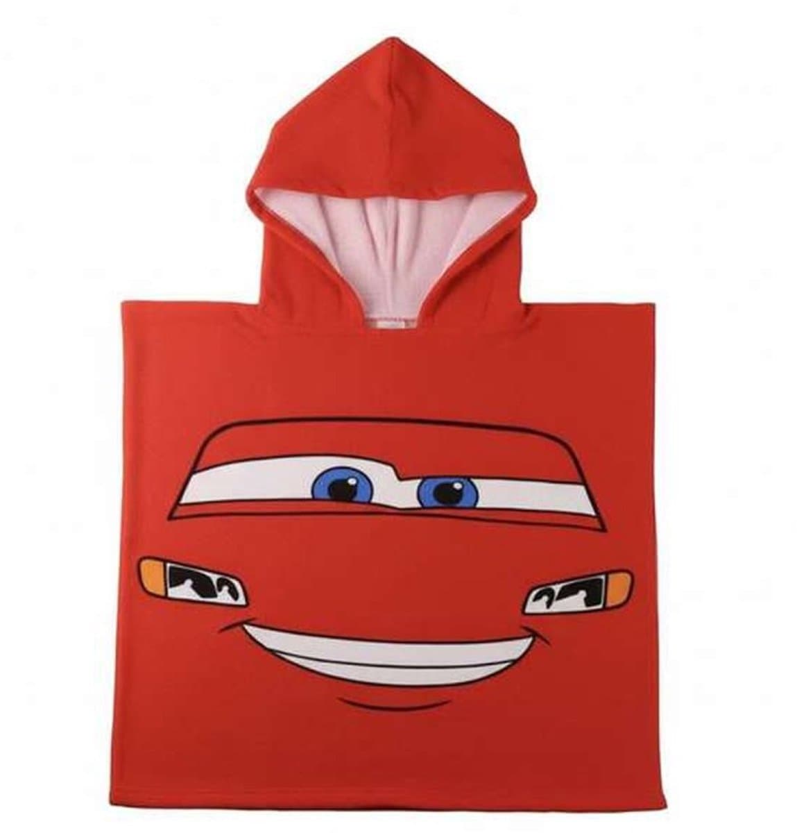Cars Disney Badponcho - 55 x 110 cm. - Sneldrogend - Lightning McQueen - Handdoek Poncho (EAN: 8445484621976): Het formaat dat nét wél klopt