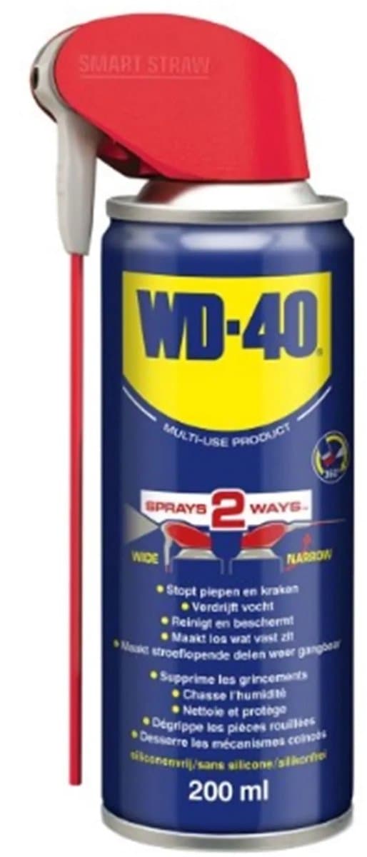 WD-40® Multi Spray - Beschermt metaal tegen roest en corrosie - Kruipt in vastzittende onderdelen - Verdrijft vocht & smeert - 200ml (EAN: 5032227316607): Een effectieve oplossing voor moeiaane elementen
