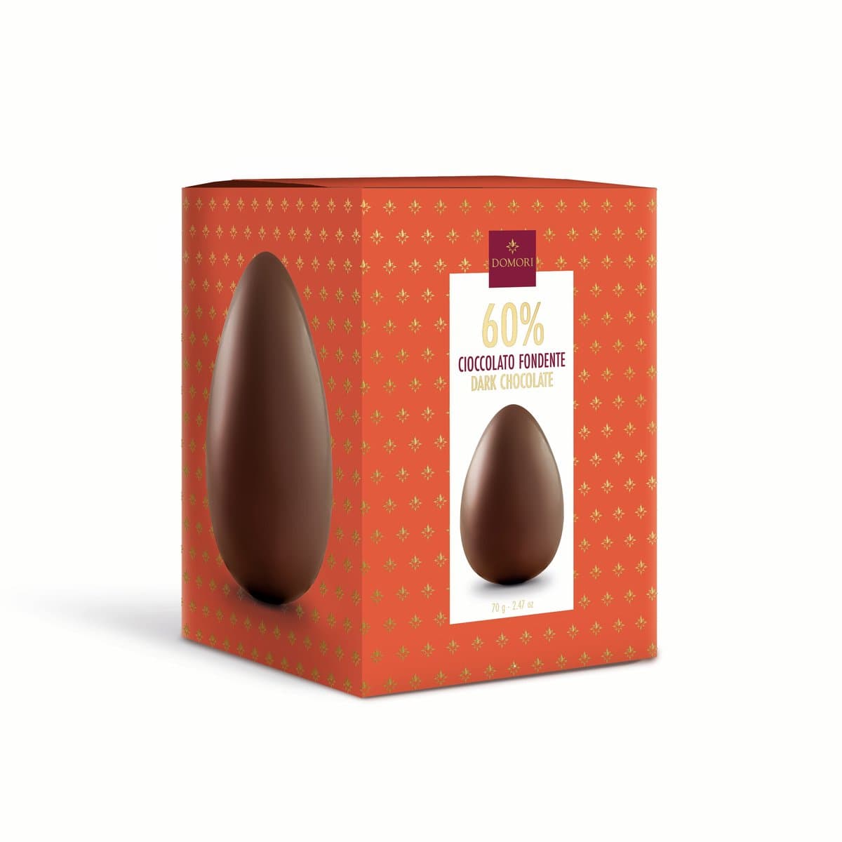 Domori -Mini Paasei Pure Chocolade 60% – Anthology Collection met Verrassing – Luxe Italiaanse Paaschocolade – 70g (EAN: 8026861056231): Eerste indruk design & verpakking 🎁
