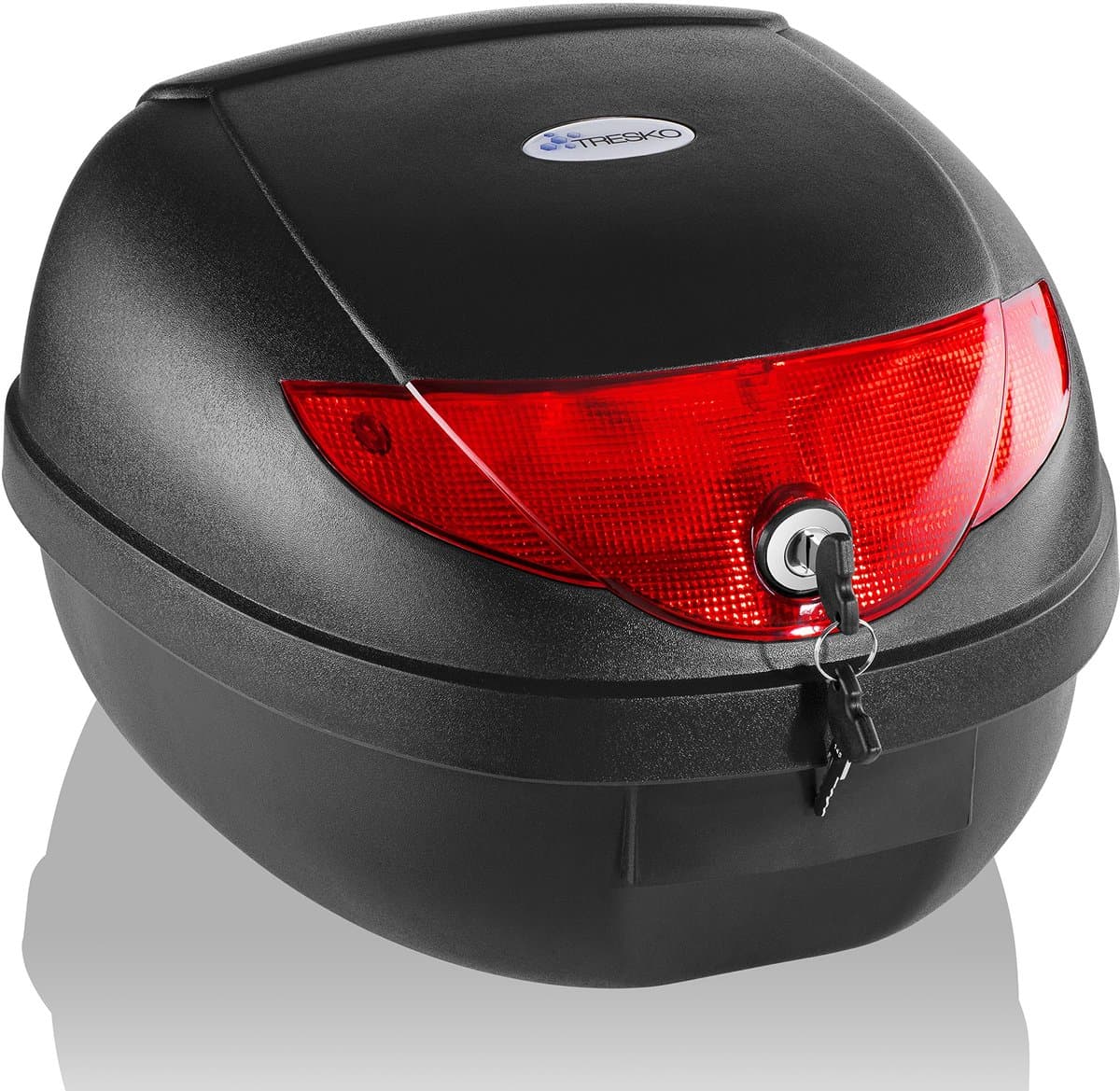 TRESKO® motorkoffer/helmkoffer, 24 liter inhoud, topcase universeel, voor scooters, motoren, bromfietsen en quads (EAN: 0796856339158): 🎒 Wat maakt de TRESKO® motorkoffer zo bijzonder